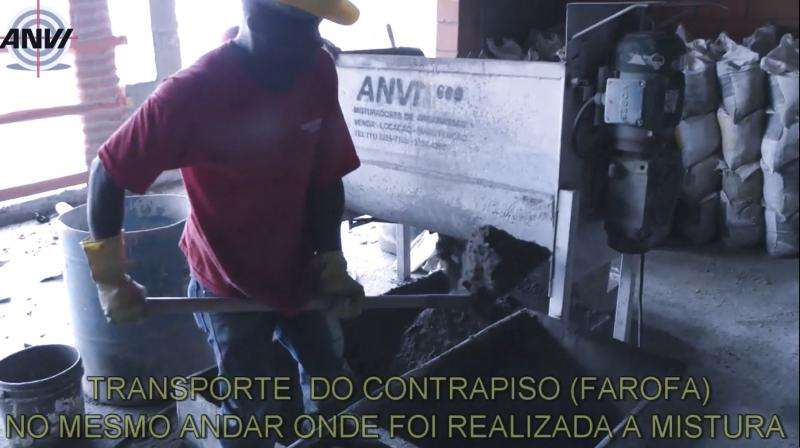 Misturador de Argamassa para contrapiso Misturador de Argamassa para contrapiso