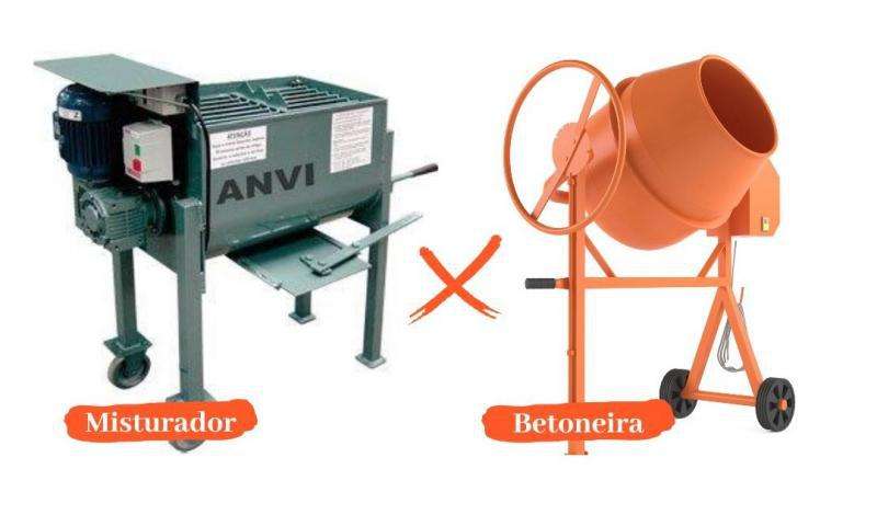 Misturador x Betoneira. Qual faz a mistura com mais qualidade?