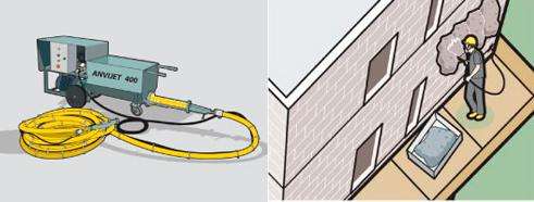 ANVIJET 400 – Transporte e projeção de argamassa para chapisco e projeção de emboço - reboco