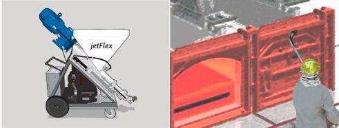ANVIJET-FLEX para Siderurgia - Transporte e projeção de massa para vedação de fornos de Coque